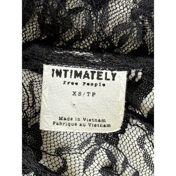 Free People Intimately Free Black lace Dress XS stretch - Picture 4 of 9